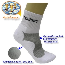 複製-(96204) Running Training Athletic Tennis Badminton Crew Ankle Terry Sports Socks